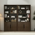 thumbnail image 2 of Rivington Armoire Bibliothèque Moderne en Noyer (4 Tablettes) - Ensemble de 2, 2 of 9