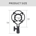 thumbnail image 5 of ABS Plastic Microphones Shock Mount Holder Studio Recording Bracket for Podcasters Musicians and Sound Professionals, 5 of 8