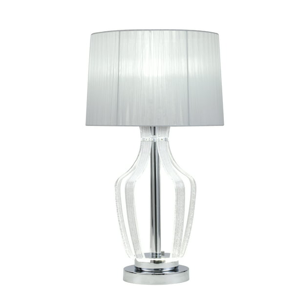 Mathilda Modern Chrome Table Lamps, How To Wire A Table Lamp Uk