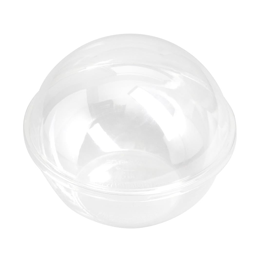 Thermo Tek 34 oz Square Clear Plastic Clamshell Container - 3-Compartment,  Anti-Fog - 7 3/4 x 7 3/4 x 2 1/2 - 100 count box