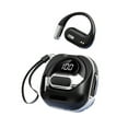 thumbnail image 2 of Mini with USB-C Charging - Open-Ear Bluetooth Bone Conduction Sport Headphones - Sweat Resistant Wireless Earphones for Workouts and Running - Built-in Mic, with Hair Band - Black, 2 of 6