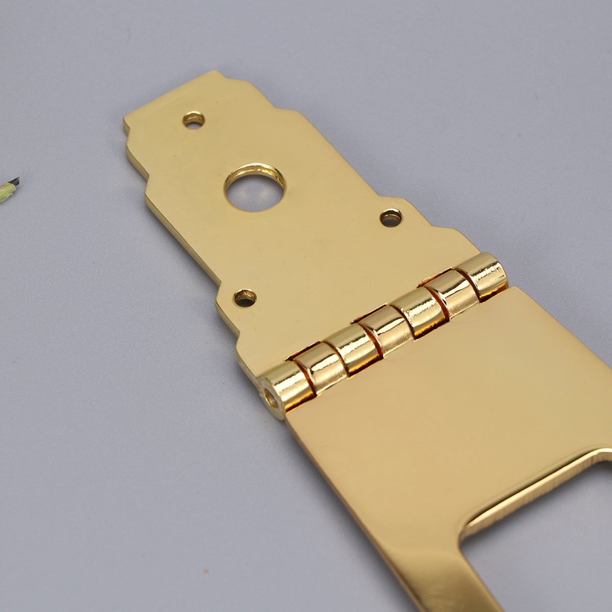 Clispeed Metal Guitar Tailpiece Set for Jazz Guitar Durable Golden Replacement with Screws