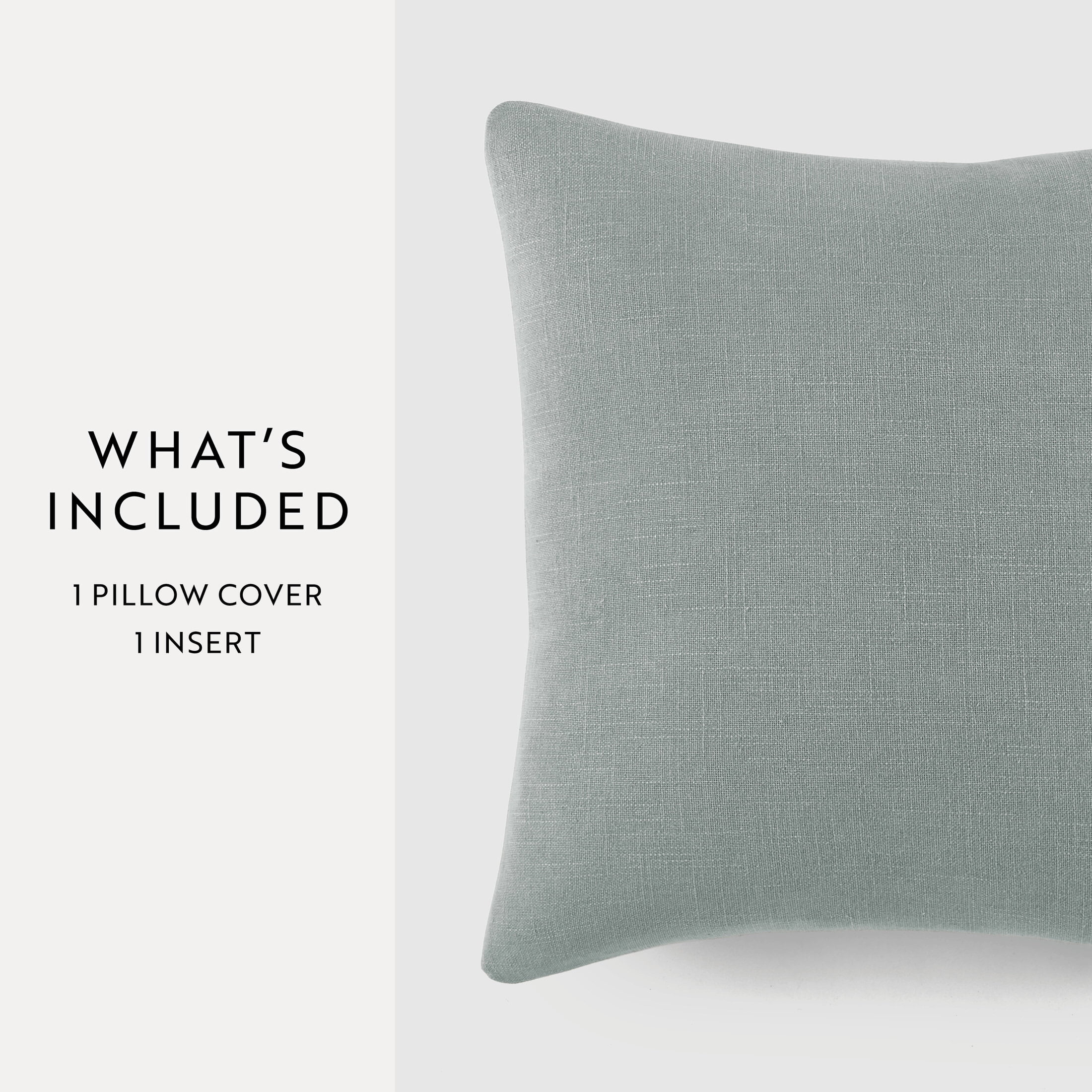Stone Washed Throw Pillows in Distressed Cotton Solid Blue by Comfort Canopy