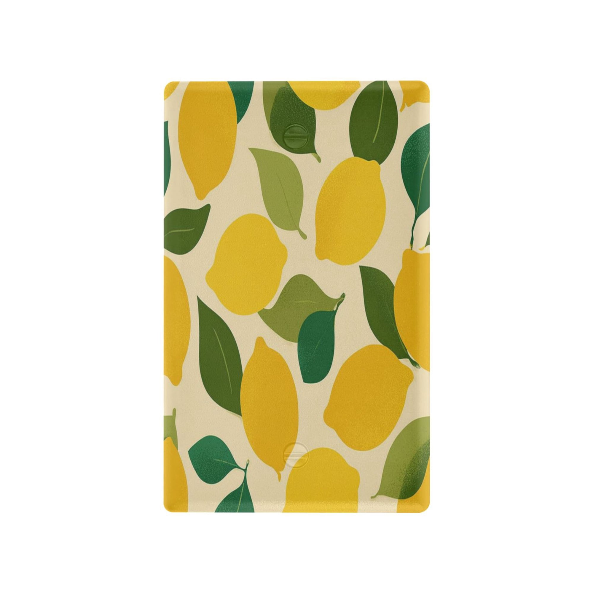 IAUYY Retardant PC Material Duplex Outlets Switch Plate Covers Easy DIY Installation with Screws Light Switch Cover Plate Lemon Pattern