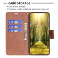 thumbnail image 3 of Feishell Fit for Samsung Galaxy A05 Phone Case with Detachable Wrist Strap & ID Credit Card Slots,Premium PU Leather Shockproof Magnetic Clasp Folio Flip Kickstand Holder Protective Cover,Brown, 3 of 5