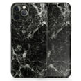 thumbnail image 5 of DesignSkinz Black Scratched Marble Full-Body Skin Decal Wrap Cover for iPhone SE, 5 of 9