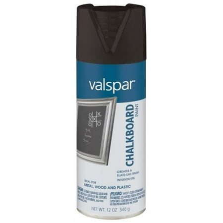 Valspar Brand 465-68007 SP 12 Oz Black Chalkboard Spray Paint - Pack of (Best Paint Brand For Furniture)