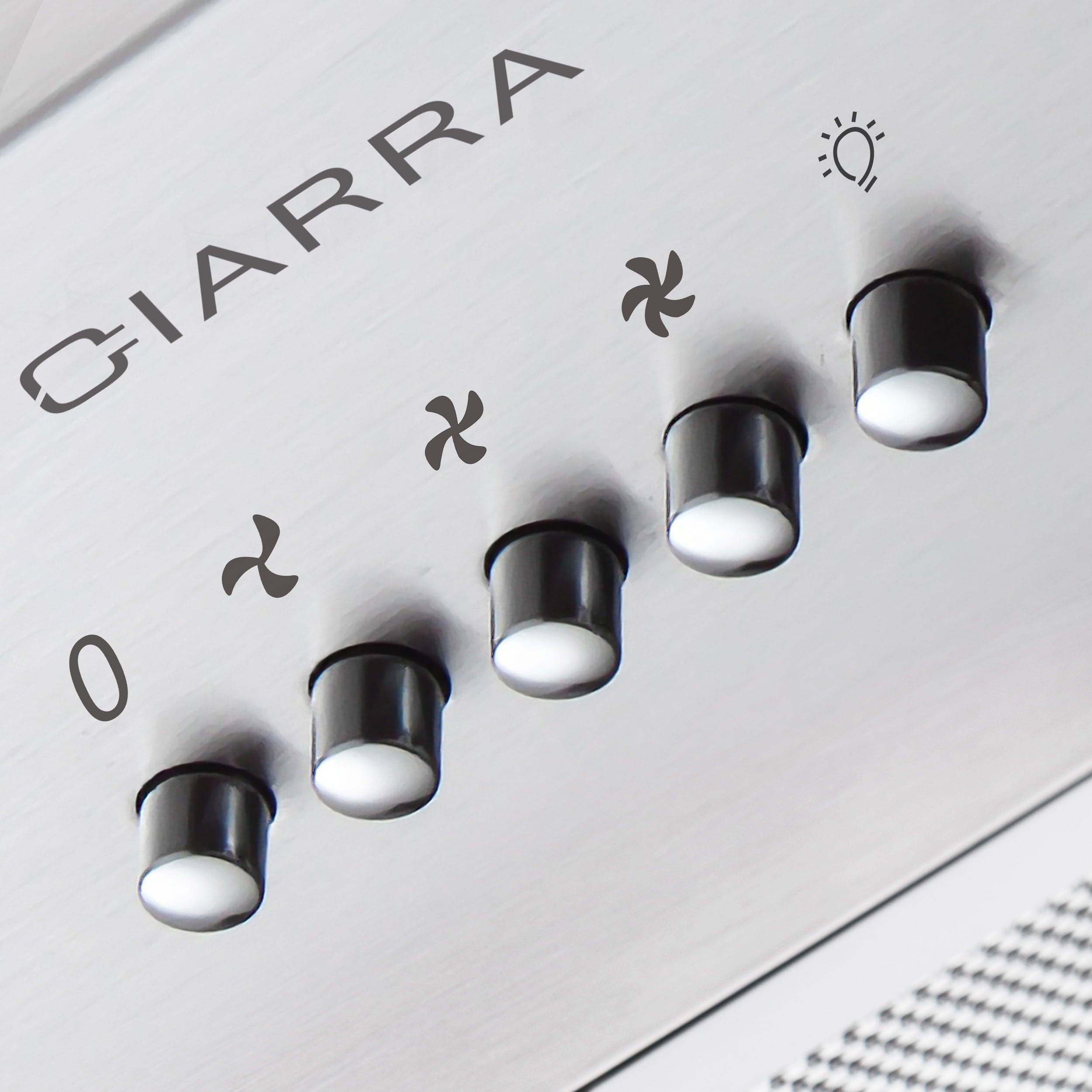 CIARRA Insert Range Hood 20 inch 450 CFM with Push Button Control Stainless Steel CAS913E52