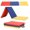 Mixed, variant on Gymnastics Tumbling Mat Portable Gymnastics Mat Foldable Tumbling Mat 2ft W 6ft L/4ft W 6ft L/4ft W 8ft L/4ft W 10ft Exercise Mat Yoga Mat with Carrying Handles for Yoga Gymnastics
