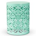 thumbnail image 1 of Mesa auxiliar de exterior Baxton Studio Jamila Aqua Metal 46 cm, 1 of 9