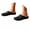 Black, variant on Womens Summer Flat Sandals Open Toe Ons EVA Lightweight Breathable Beach Vacation Daily Wear Outdoor Travel Footwear with Anti Sole Black 40/41