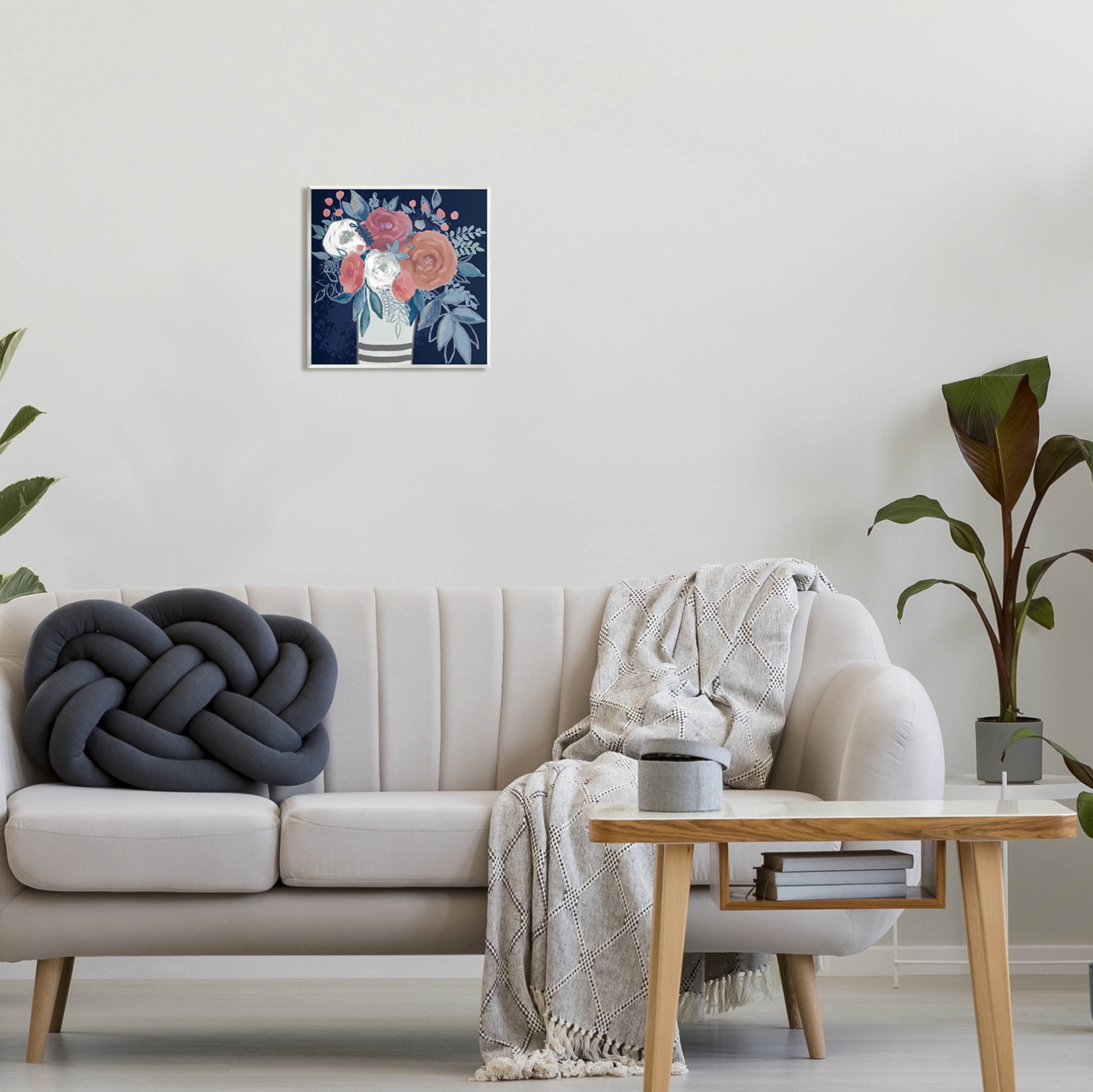 Stupell Industries Contemporary Flower Blossoms Vase Graphic Art Unframed Art Print Wall Art, Design by Boho Studio