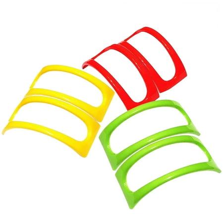 

6Pcs Colorful Plastic Taco Shell Tortilla Holder Taco Holder Plate Protector Food Holder