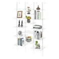 thumbnail image 3 of ToppiJoy Clear Acrylic Bookshelf Wall Mounted, Ladder Bookshelf with Open Shelves, Multipurpose Bookcase for Living Room, Bathroom, Office (5-Tier, 14 Shelves), 3 of 10