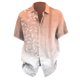 thumbnail image 1 of Camisas Vaqueras Para Hombre Camisas florales para hombre Camisas de playa con botones para vacaciones tropicales (Rose Gold, XL), 1 of 3
