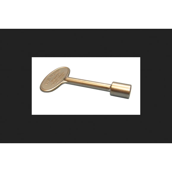Llave para válvula de gas Canterbury Blue Flame, latón plateado, 7,5 cm