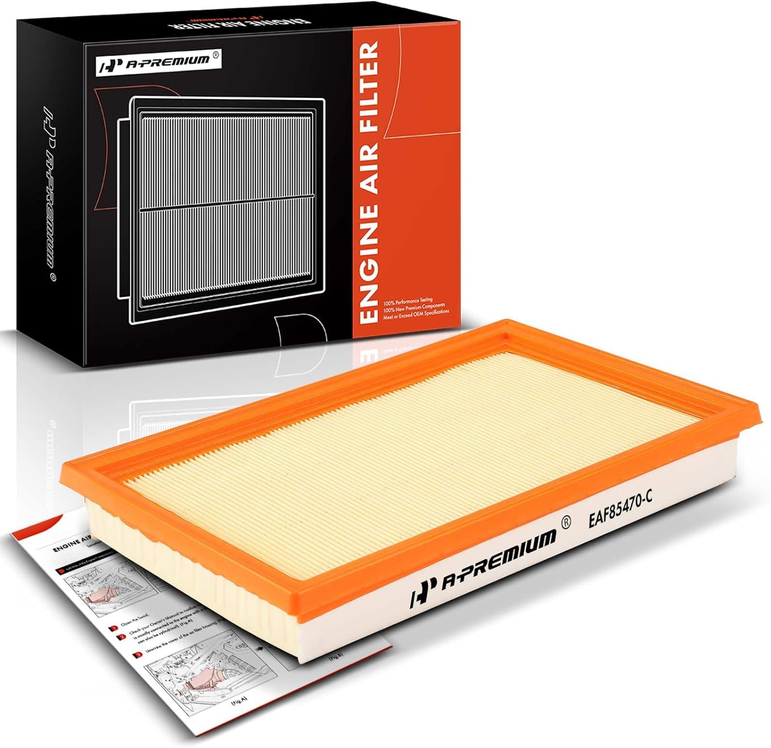 A-Premium Engine Air Filter 2-Pack | Compatible With Subaru Crosstrek 2014-2016 & Suzuki SX4 - View #11