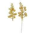 thumbnail image 2 of Lssam 20-Pack Christmas Glitter Berries Stems - Gold Artificial Christmas Picks for Xmas Tree Ornaments, DIY Wreaths, Holiday Home Decor (7.8 Inch), 2 of 4