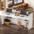 thumbnail image 3 of KULAGAGA Reception Desk with Shelves, Modern Front Counter Table Checkout Retail Counter for Reception Room Lobby Shop, 3 of 8