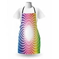 thumbnail image 3 of Colorful Apron, Flower Design in Abstract Style with Vibrant Look Rainbow Colors, Unisex Kitchen Bib with Adjustable Neck for Cooking Gardening, Adult Size, Multicolor, by Ambesonne, 3 of 4