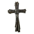 thumbnail image 3 of Ebros Rustic Faux Resin Driftwood Finish Crucifix Rugged Wall Cross Decor 13"H, 3 of 6