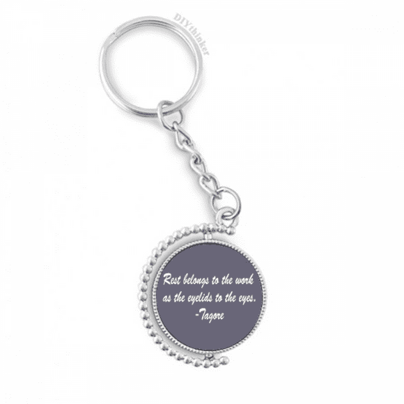 qoutes famous people healing rest work eyelid eyes rotatable keyholder disc accessories chain clip