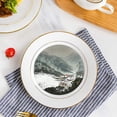 thumbnail image 4 of INTBUYING 10in Double Gold Rim Sublimation Plate 1 Pc, 4 of 4