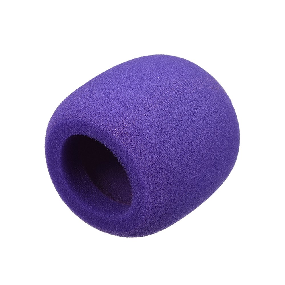 Uxcell Thicken BallType Purple Mic Cover Headset Windscreen Foam