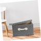 thumbnail image 2 of Organizador de almacenamiento de ropa, caja de almacenamiento gris, cesta de acabado, edredón de tela, contenedor de escritorio, 35,00x28,00x18,00cm, 2 of 5