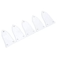 thumbnail image 1 of Adjustment Rod Cover, Plastic  Match 3 Hole White Standard Design  Rod Cover 5Pcs  for Guitar, 1 of 8