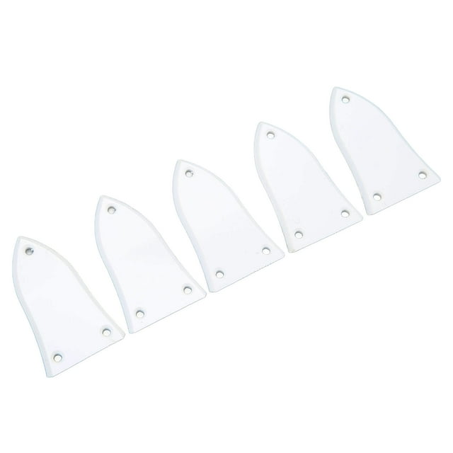 Adjustment Rod Cover, Plastic Match 3 Hole White Standard Design Rod Cover 5Pcs for Guitar