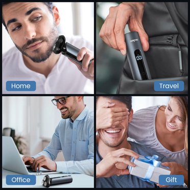 SEJOY 3D Men’s Electric Shaver – Rotary Razor With Pop-Trimmer, IPX7 Waterproof, Rechargeable, Gift Ready