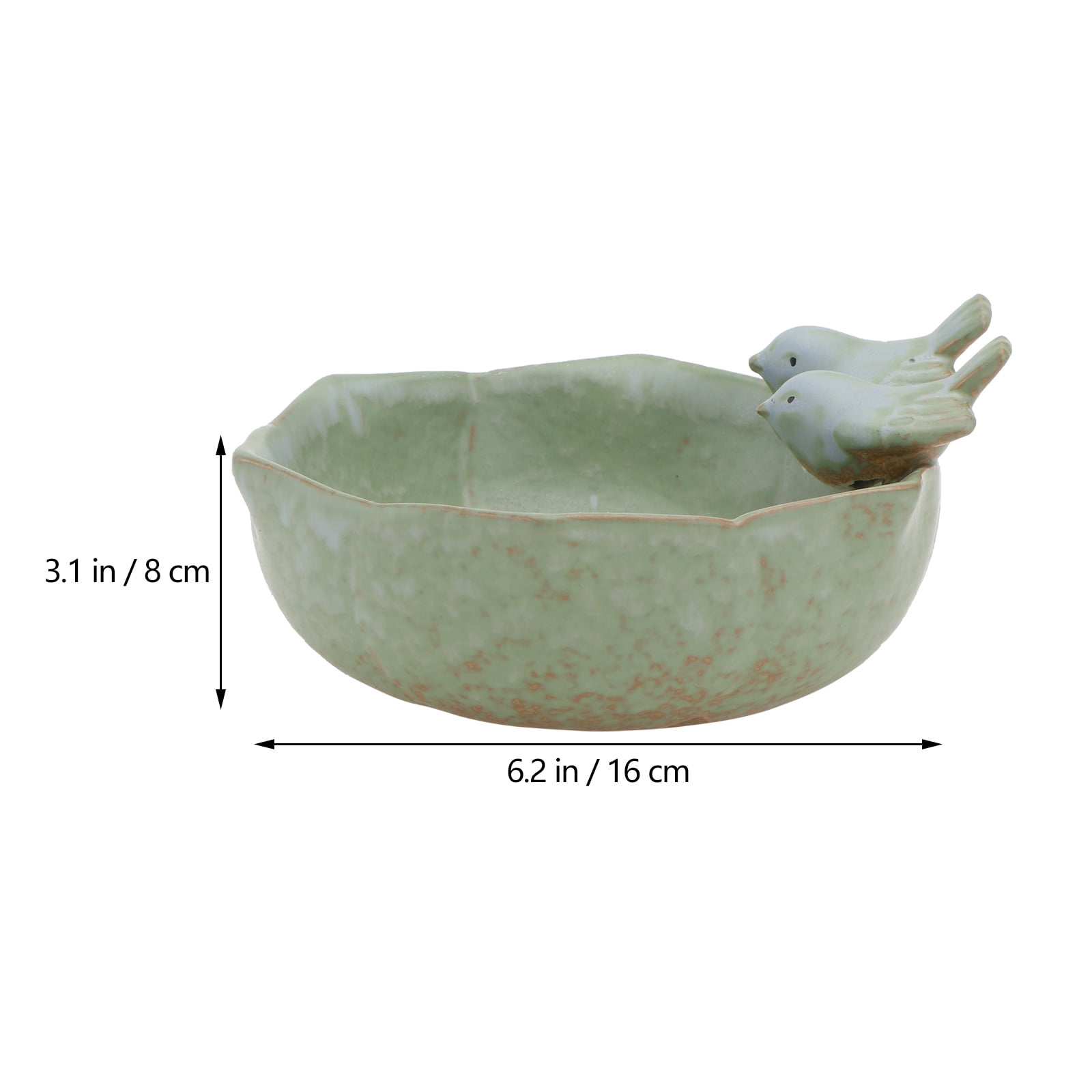 Woodland style with yellow glaze EZ clean bird feeder,stoneware for thistle seed