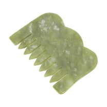 Unique Bargains 1 Pc Durable Head Massage Comb for Home Green Natural Jade