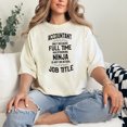thumbnail image 2 of Humorous Accountant Full Time Multitasking Ninja, Ivory Comfort Colors T-Shirt, Small, 2 of 3