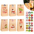 thumbnail image 4 of Tarjetas de Felicitación pequeñas plegables de Feliz Navidad, 1 ~ 8 piezas/1 Juego, tarjeta de felicitación de Navidad, DIY, postal de Año Nuevo, tarjeta de regalo, decoración de fiesta de navidad, 4 of 4