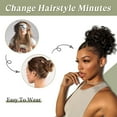 thumbnail image 4 of Synthetic Fibre Big Bun Hairpiece Heat Resistant Washable and Reusable Updos Hair Extension for Women Quick Hair Change, 4 of 8