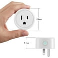 thumbnail image 5 of 4pcs Smart plug, Mini Wifi Outlet Works With Alexa, Google Home & IFTTT, No Hub Required, Remote Control Your Home Appliances, 5 of 5