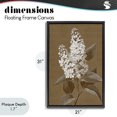 thumbnail image 4 of Stupell Industries Traditional Vintage Striped Lilac Study Black Floating Frame Canvas Art, 21 x 31, by Petals Prints Design, 4 of 8