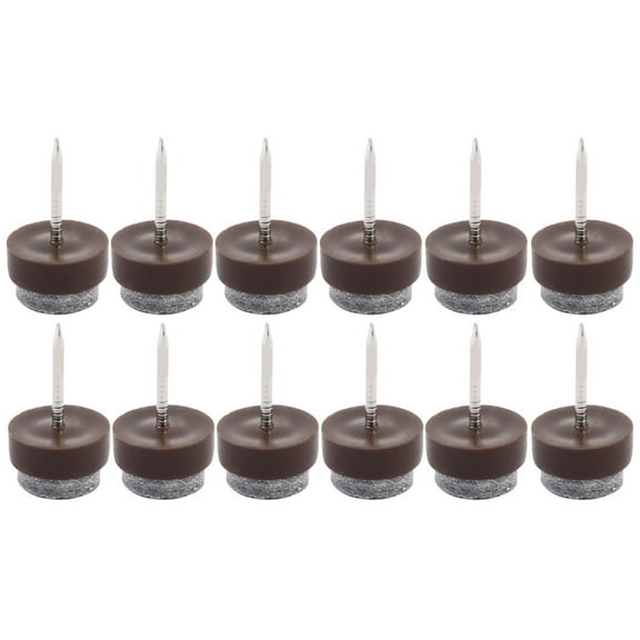 Felt Pad Nail DIY Furniture Desk Legs Floor Protector 16mm 5/8" Dia 12pcs