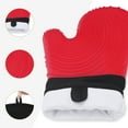 thumbnail image 6 of Unique Bargains Cotton Oven Mitts Heat-Resistant Cooking Gloves Red 13.4x7.1inch, 6 of 7