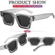 thumbnail image 3 of Gafas de sol AIEYEZO cuadradas con montura gruesa para mujeres y hombres, 3 of 6