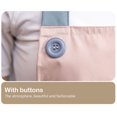 thumbnail image 1 of Delantal de cocina de poliéster impermeable con diseño de dibujos animados para mujeres y hombres, a prueba de aceite, cómodo, duradero, rosa/azul, 1 of 5