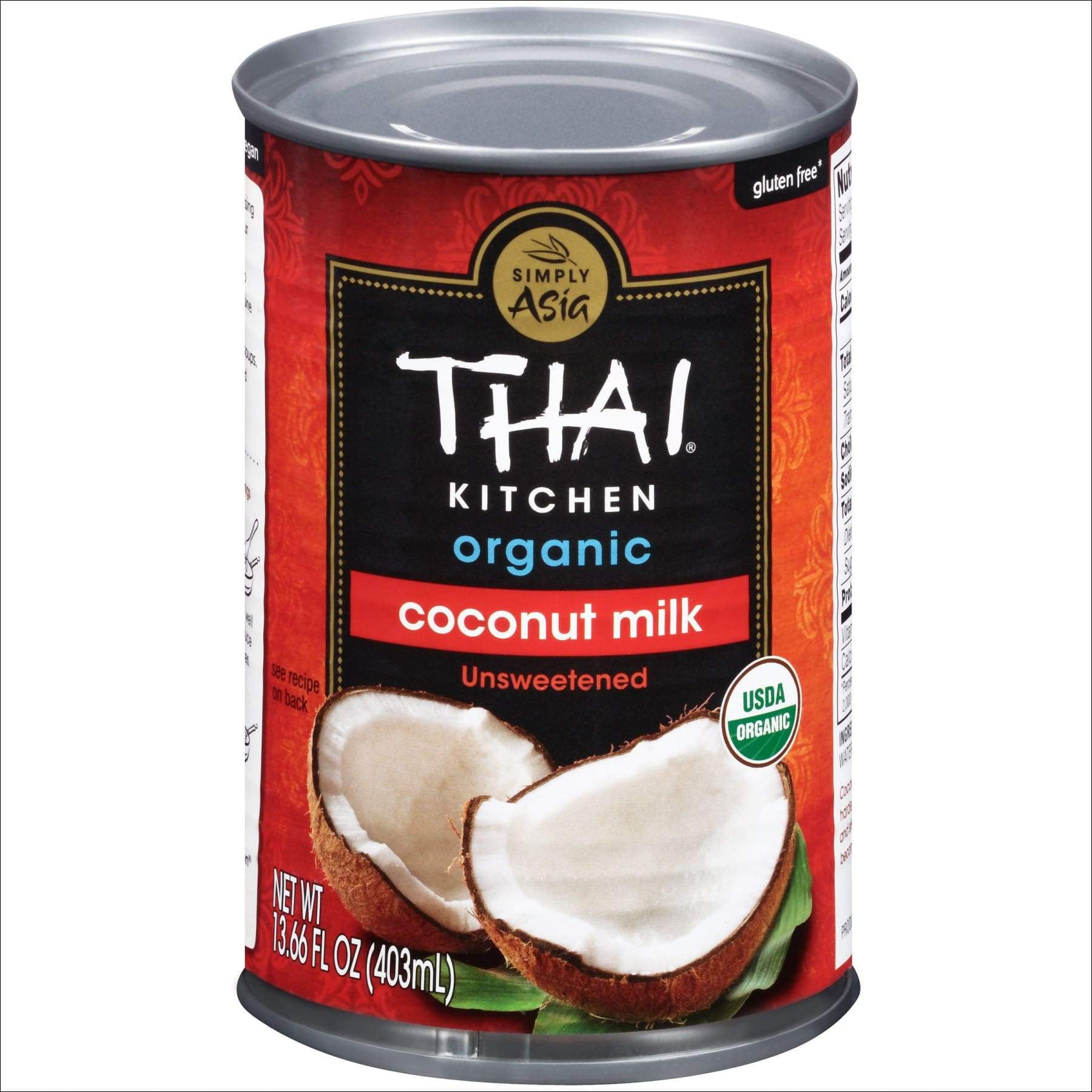 Thai Kitchen Organic Coconut Milk, 13.66 fl oz (Pack of 6, Unsweetened