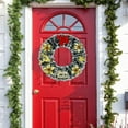 thumbnail image 7 of Christmas Wreath 10 Inch, Pre-Decorated Front Door Wreath for Home Office Church, Xmas Wall Hanging Indoor Holiday Decor, 7 of 7