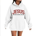 thumbnail image 5 of Jesus Hoodies for Women 2025 Long Sleeve Y2K Graphic Christian Hoodie with Pockets Hooded Sweatshirt Pullover Tops, 5 of 6