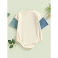 thumbnail image 4 of GXFC Infant Baby Girls Boy Rompers T Shirt Newborn Short Sleeve Contrast Color One Piece Jumpsuit with Pocket Toddler Summer Bodysuit Clothes 0-24M, 4 of 8