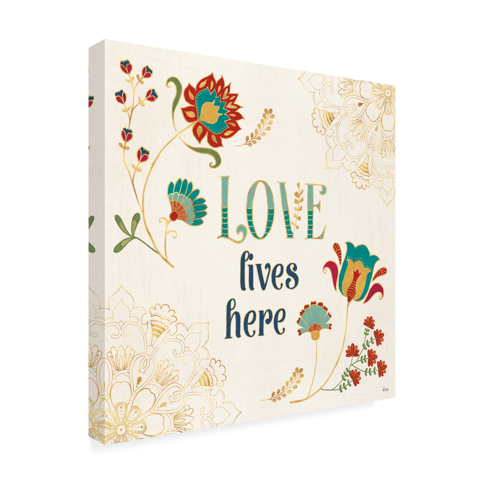 Trademark Fine Art 'Folk Floral 5' Canvas Art by Veronique Charron