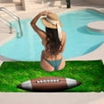 thumbnail image 7 of GZHJMY Beach Towel for Women Girls, American Football Ball on Grass Bath Towel, Oversized Lightweight Sport Towel, 31x63 Inch, 7 of 7
