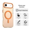 thumbnail image 4 of For iPhone Air 6.5" Case ,[Compatible with MagSafe] Cute Candy Color Drop Protection Slim Anti-Slip Shockproof Magnetic Phone Case,Orange,For iPhone Air, 4 of 7